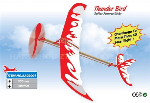 AA02001 Самолет ZT Model Thunder Bird с резиномотором